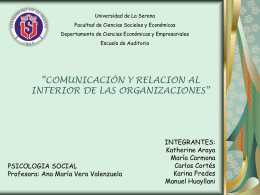 comunicación y relaciones dentro de una organización