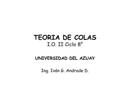 Teoría de Colas - Universidad del Azuay