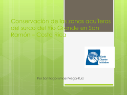 Conservación de las zonas acuíferas del surco del Río Grande en