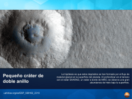 Pequeño cráter de doble anillo