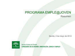 Programa Emple@ Joven. - Federación Andaluza de Municipios y