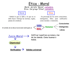 Etica - Moral - Instituto Linares