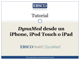 DynaMed desde un iPhone, iPod touch o iPad