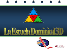 La Escuela Dominical 3D-Escolares