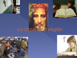 La clase de Religión - Vicaría para la Educación