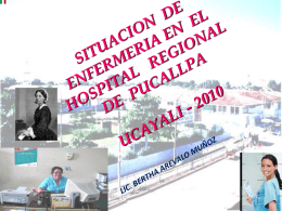 Diapositiva 1 - Hospital Regional de Pucallpa