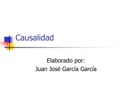 García, G. JJ, Causalidad, (presentación en PPT)