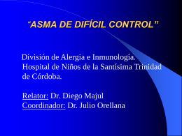 presentación ASMA DE DIFÍCIL CONTROL