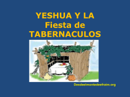 YESHUA Y LA FIESTA DE TABERNACULOS. Conferencia(1).