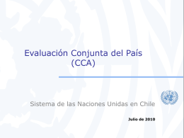 Evaluación Conjunta del País (CCA)