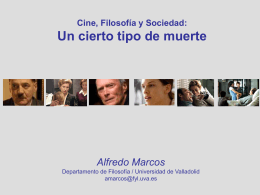 Cine, filosofía, sociedad - Universidad de Valladolid