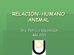 relación-humano animal - Facultad de Ciencias Veterinarias