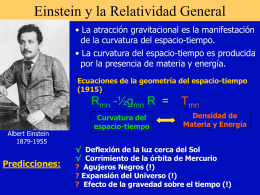 Einstein y la Relatividad General