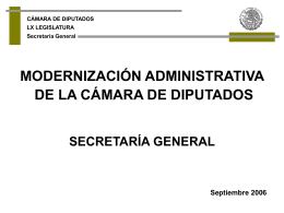 Secretaria General - Cámara de Diputados