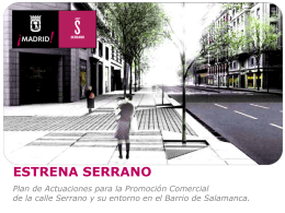 Plan de Actuaciones para la calle Serrano