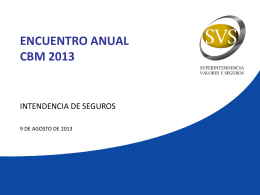 encuentro anual cbm 2013 - Superintendencia de Valores y Seguros