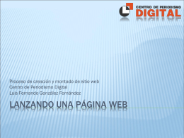 Proyecto de sitio web - Centro de Formación en Periodismo Digital