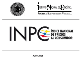 INPC - Banco Central de Venezuela