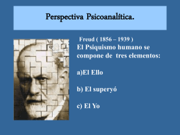 PPT 6: Psicoanalisis