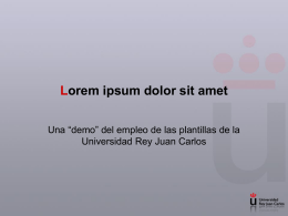 Presentación PowerPoint "Demo" - URJC