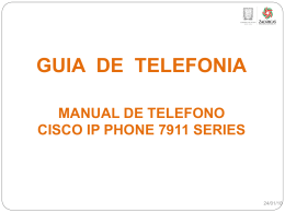 Guia de uso para Telefonos Cisco Modelos 7911.