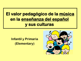 El valor pedagógico de la música ()