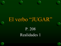 The Verb Jugar - Wywla spanish