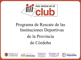 Nos Vemos en el Club - Gobierno de la Provincia de Córdoba
