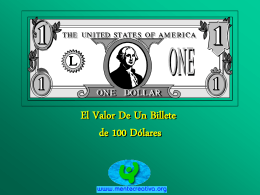 El Valor De Un Billete de 100 Dólares