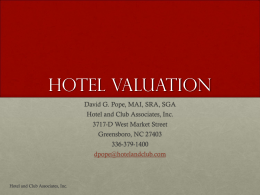 Pope - Hotel Valuation