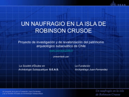 Un naufragio en la isla de Robinson Crusoe
