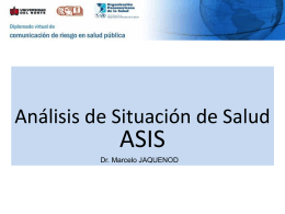 Los Análisis de Situación de Salud (ASIS)