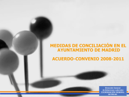 Medidas de Conciliación en el Ayuntamiento de Madrid. Acuerdo
