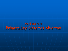 TERMO2005 CAP10 – Primera Ley Sistemas