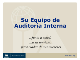 Su Equipo de Auditoría Interna - The Institute of Internal Auditors