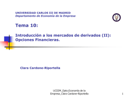 Opciones financieras - OCW - Universidad Carlos III de Madrid