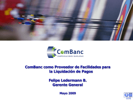 ComBanc en la Estructura de Mercado
