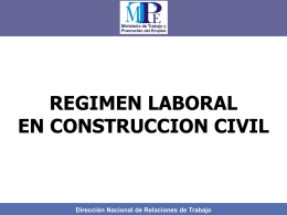 Condiciones de Trabajo en Construcción Civil