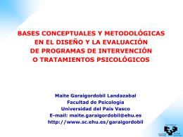 Bases conceptuales y metodologicas evaluacion programas