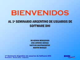 1º Seminario Argentino de usuarios de Software DHI
