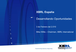 Mr. Mike Willis - Asociación XBRL España