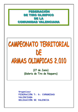 PROGRAMA CAMP. TRR. - Federación de Tiro