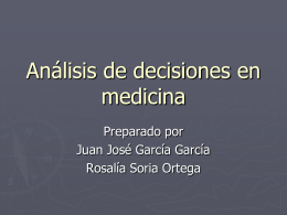 García, G. JJ Análisis clínico de decisiones (presentación en PPT)