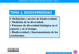 Tema 2. Biodiversidad