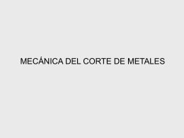 2 MECÁNICA DEL CORTE DE METALES