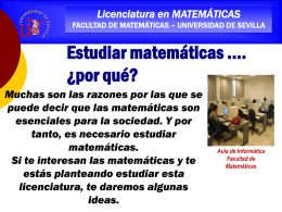 Diapositiva 1 - Facultad de Matemáticas