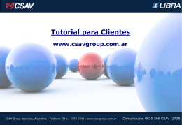 Tutorial - CSAV Group Argentina