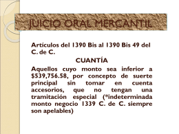 JUICIO ORAL MERCANTIL- DIC