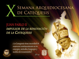 carta a los catequistas de la arquidiócesis de méxico