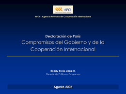 AECI - Paris - Declaración